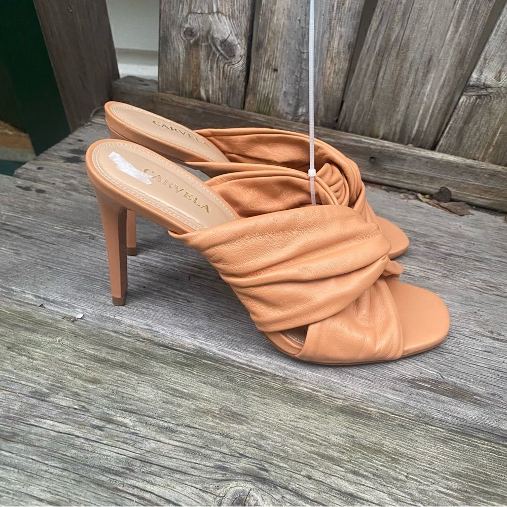 Carvela Guava Knotted Stiletto Heel Leather Mules size 38 - Picture 8 of 9